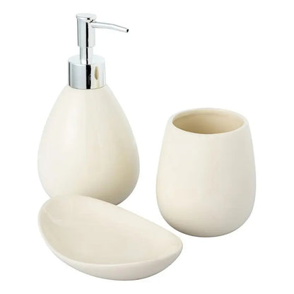 Kit De Accesorios Para Baño 3 Piezas Plateado