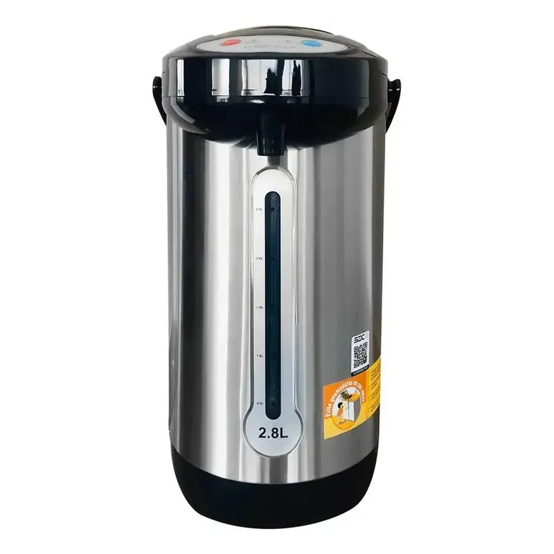 Termo Hervidor Recco 2.8 Litros Termo Eléctrico Plateado