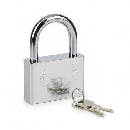 Pack De 4 Candado Plateado De 70 Mm 3 Llaves Plateado