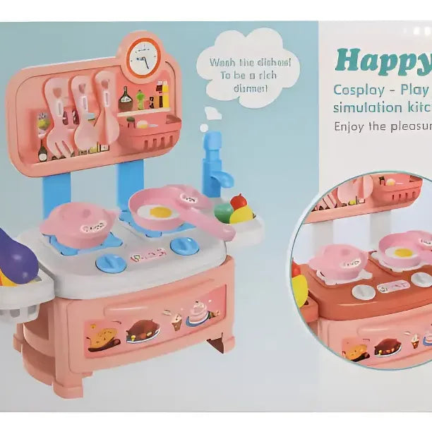 Set Chef De Cocina 20 Piezas Para Niñas Rosa