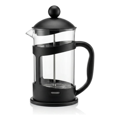 Prensa Francesa 600ml Vidrio Acero Cafetera Café Manual Té Negro