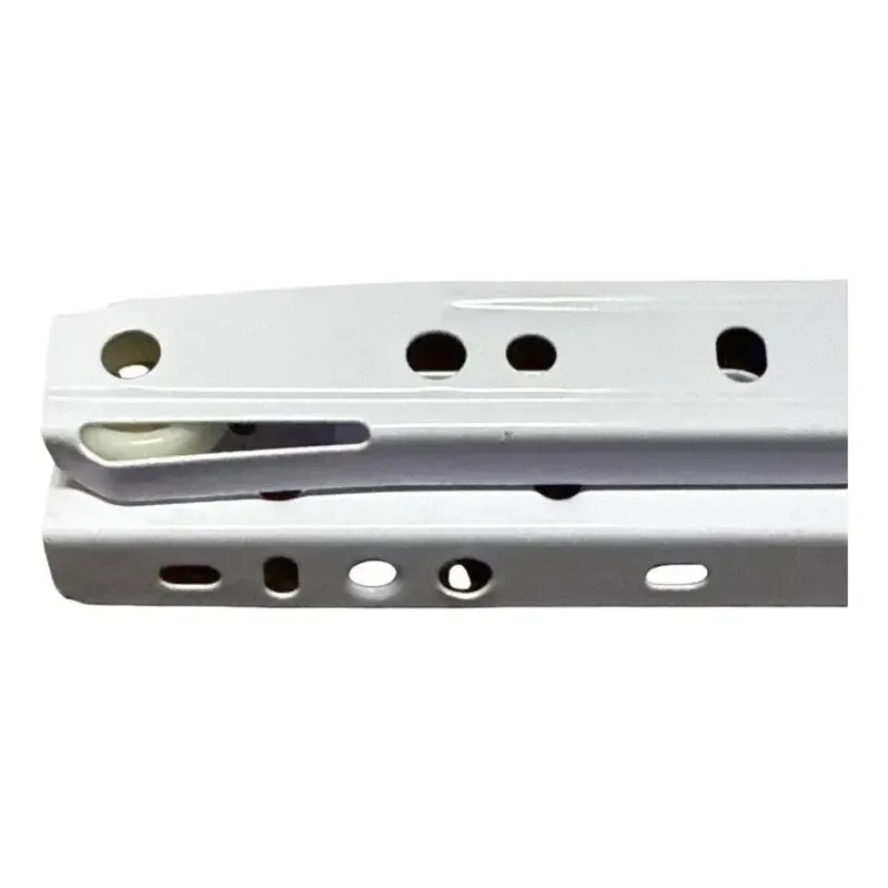 Pack 2 Corredera O Riel Blanco Para Cajón 50 Cm Blanco