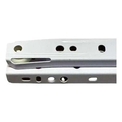 Pack 2 Corredera O Riel Blanco Para Cajón 50 Cm Blanco