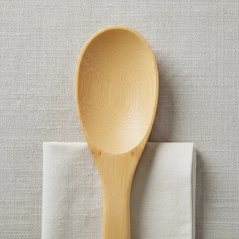 Cuchara De Bambú 30 Cm Cocina Utensilio Madera Antiadherente Madera