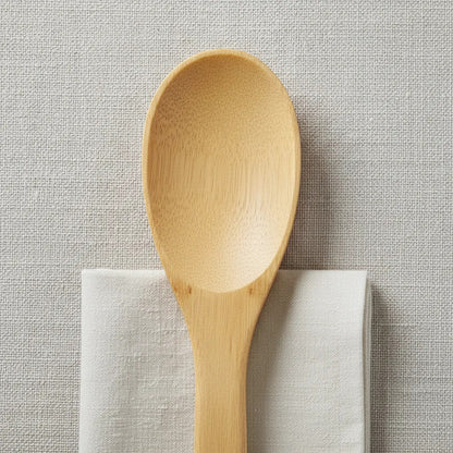 Cuchara De Bambú 30 Cm Cocina Utensilio Madera Antiadherente Madera