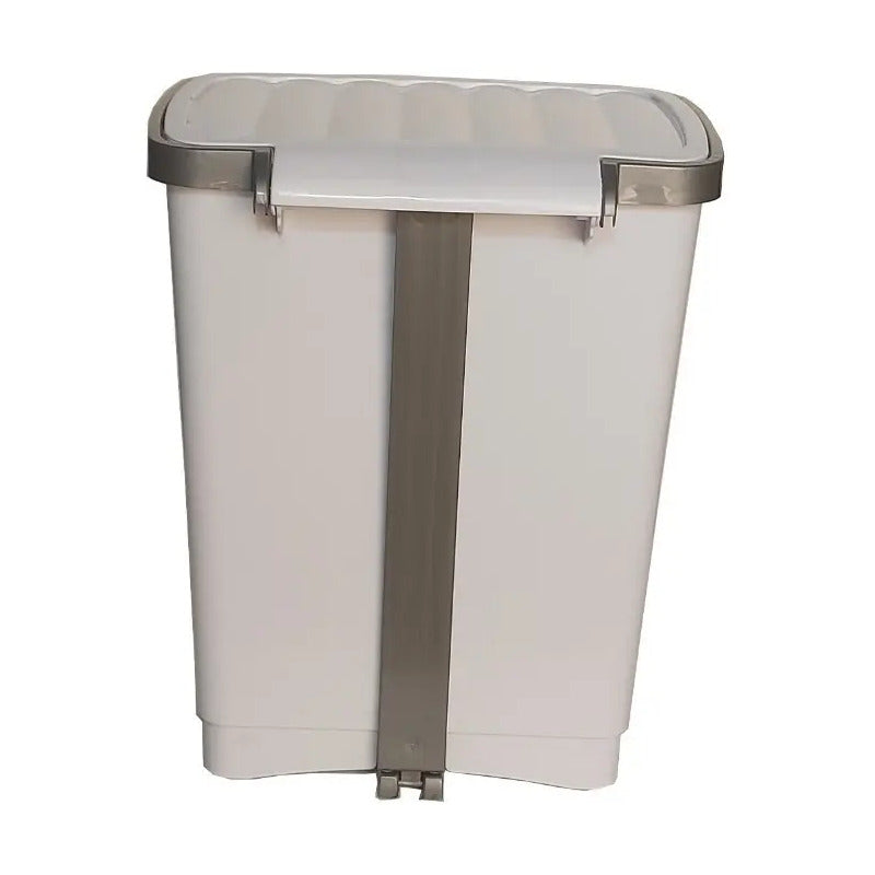 Basurero De Pedal 25 Litros Kleine Blanco