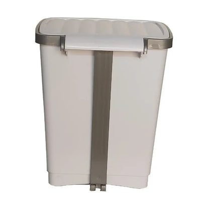 Basurero De Pedal 25 Litros Kleine Blanco