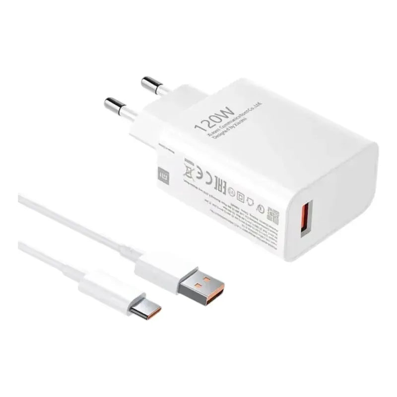Cargador Para Carga Rápida 120w Blanco