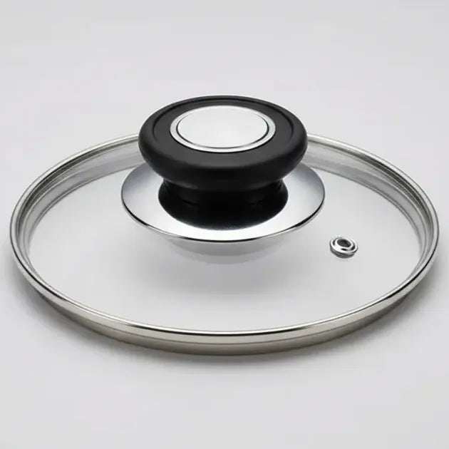 Pack 2tapa De Cristal 14 Cm Con Mango Para Sartén, Ollas Vidrio