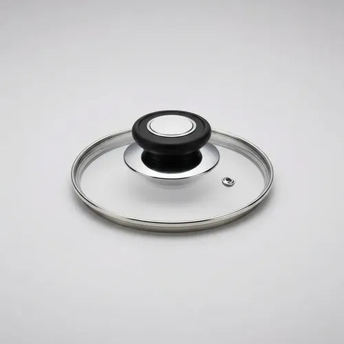 Pack 2tapa De Cristal 14 Cm Con Mango Para Sartén, Ollas Vidrio