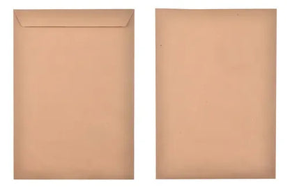 50 Sobres Marron Autocierre Rapido Tamaño A5 17x25cm Liso Marrón Liso