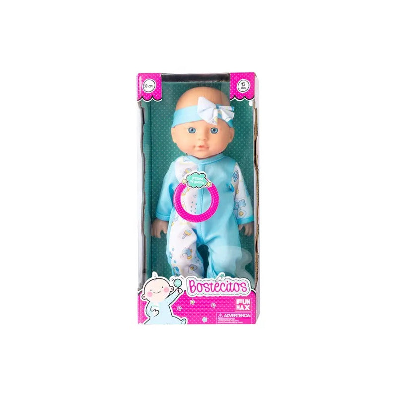 Muñeca Bostecitos Babydoll 4 Sonidos 30cm
