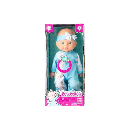Muñeca Bostecitos Babydoll 4 Sonidos 30cm