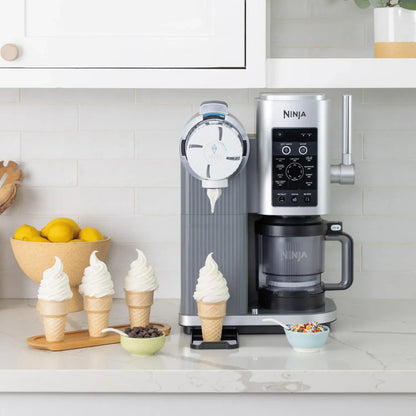 Máquina De Helado Swirl Ninja, Para Barquillos Gris 60