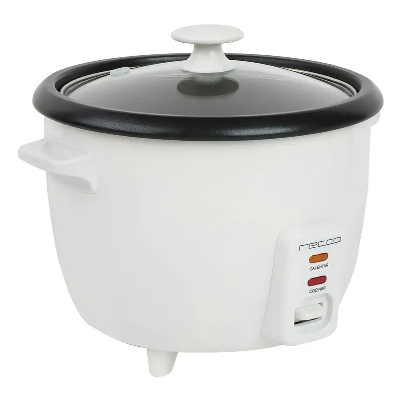 Olla Arrocera Eléctrica Recco 1l Aluminio Antiadherente 400w Modelo Rrc-5 Blanco