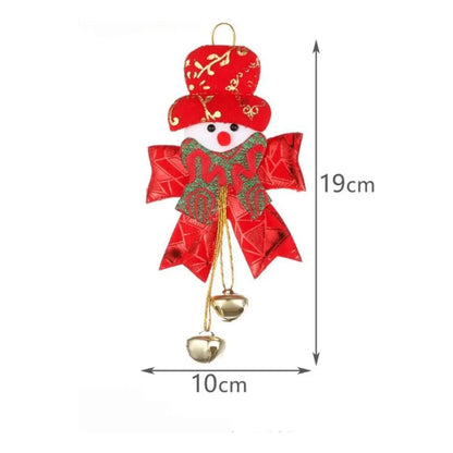 Pack De 4 Adornos Navideños De 19x10 Cm Rojo