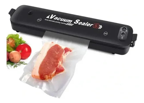 Maquina Selladora Al Vacio Para Alimentos Cocina + 10 Bolsa Negro