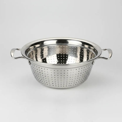 Colador Acero Inoxidable 28cm Verduras Fideos Cocina Acero Inoxidable