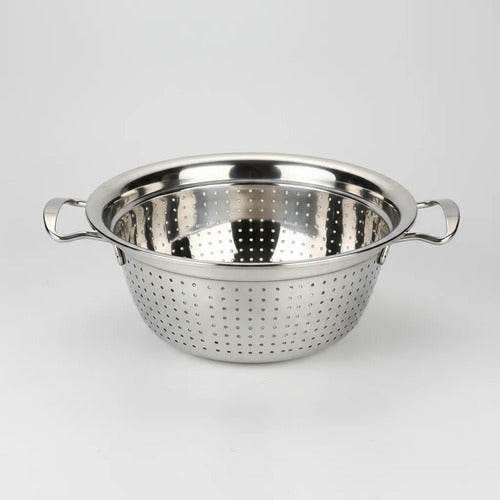 Colador Acero Inoxidable 28cm Verduras Fideos Cocina Acero Inoxidable