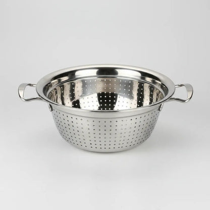 Colador Acero Inoxidable 28cm Verduras Fideos Cocina Acero Inoxidable