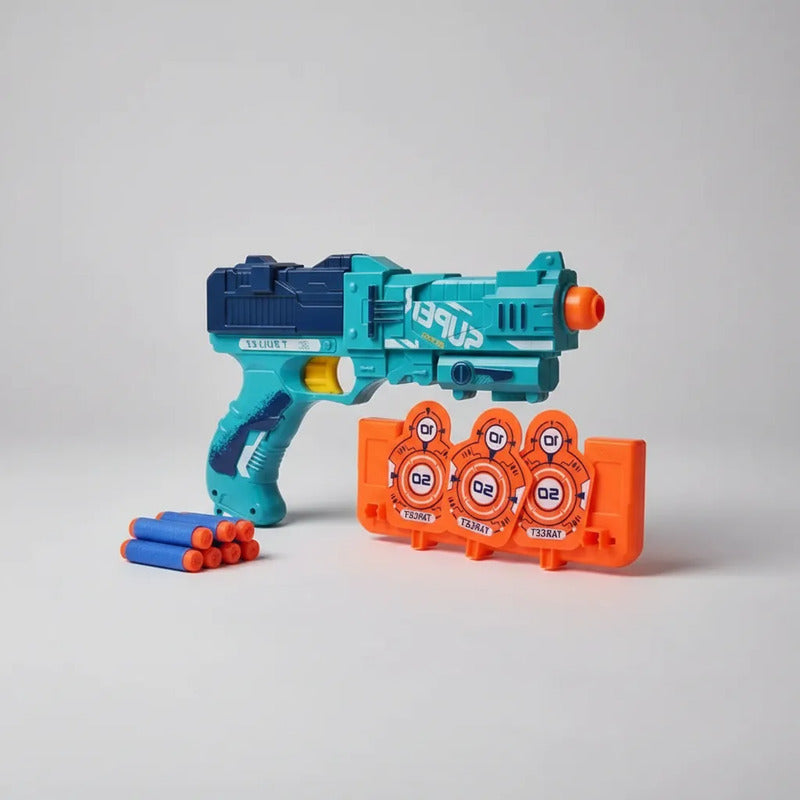Pistola Lanzador De Dardos Azul