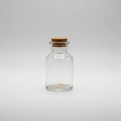 Pack 24 Botellas Vidrio Tapa Corcho 50ml Transparente