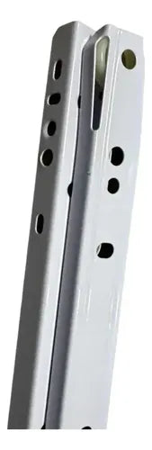 Pack 2 Corredera O Riel Blanco Para Cajón 50 Cm Blanco