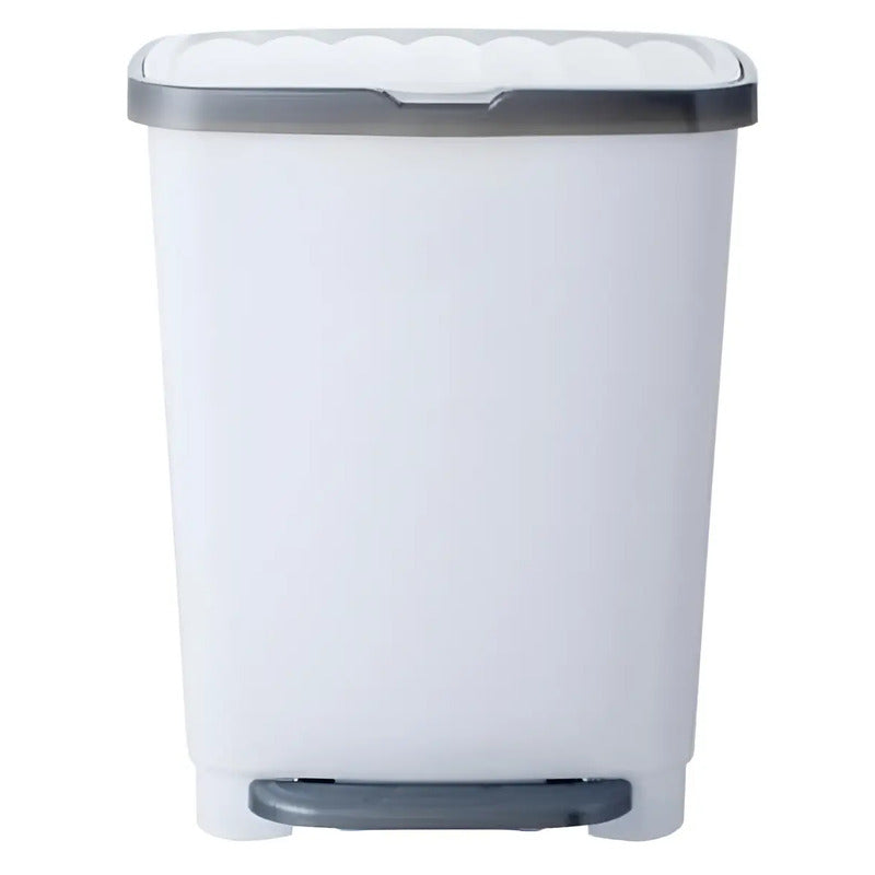 Basurero De Pedal 25 Litros Kleine Blanco