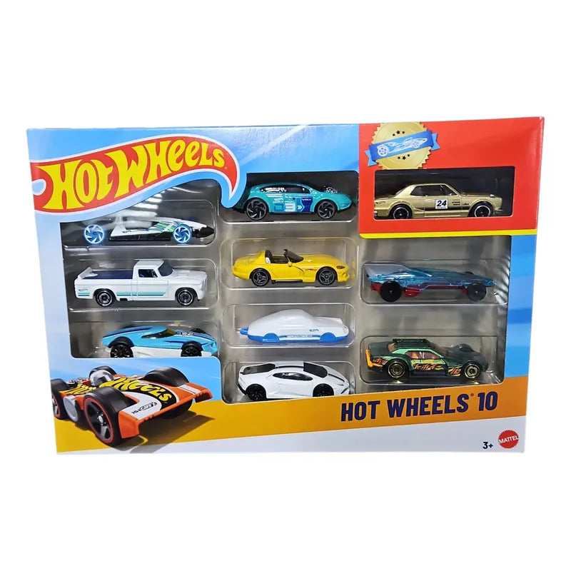 Hot Wheels Pack De 10 Autos Coleccionables 1:64 Variado
