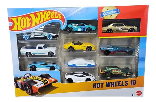 Hot Wheels Pack De 10 Autos Coleccionables 1:64 Variado