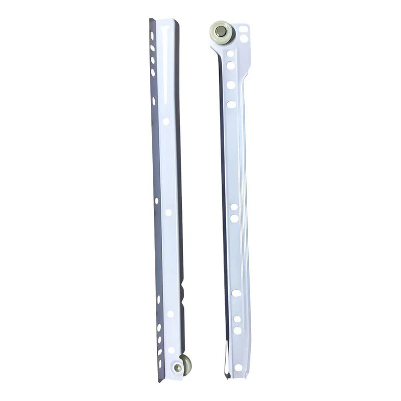 Pack 2 Corredera O Riel Blanco Para Cajón 45 Cm Blanco