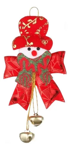 Pack De 4 Adornos Navideños De 19x10 Cm Rojo