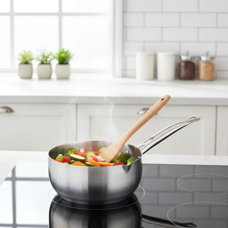 Sartén De Acero Inoxidable Para Huevos, 18 Cm, Sin Tapa Acero Inoxidable