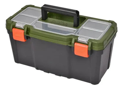 Caja De Herramientas 16 Pulgadas Bauker Color Verde Verde