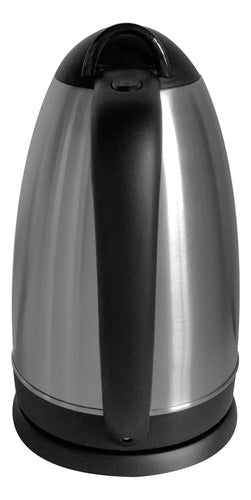 Hervidor 2.5 Litros Nex Metalico Indicador De Agua 2200w Plateado