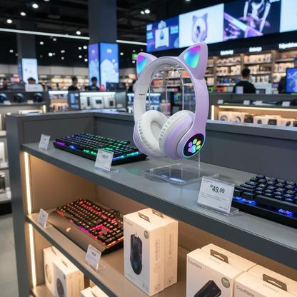 Auriculares Inalámbricos Gato Gaming Stn-28 Led-niña