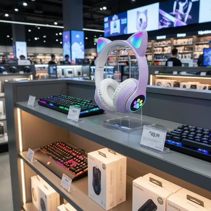 Auriculares Inalámbricos Gato Gaming Stn-28 Led-niña