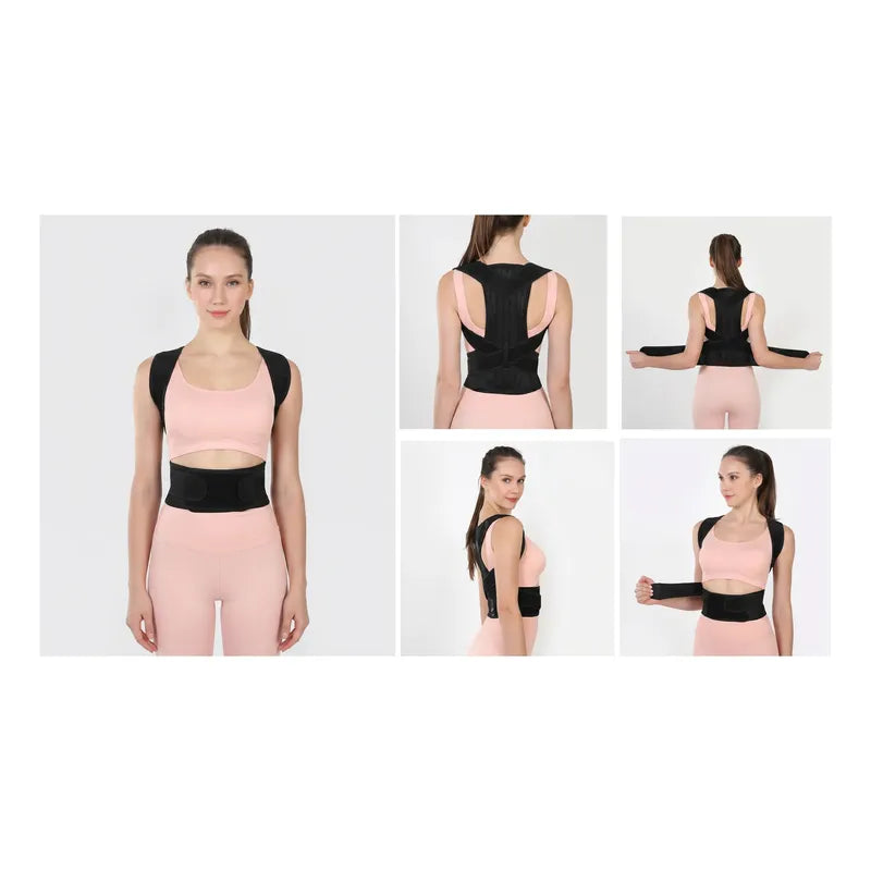 Faja Corrector Postura Espalda Corregidor Espalda Unisex Negro Estandar