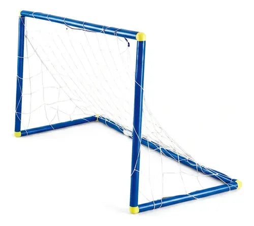 Arco De Fútbol Infantil Con Red Entrenamiento Para Niños Azul