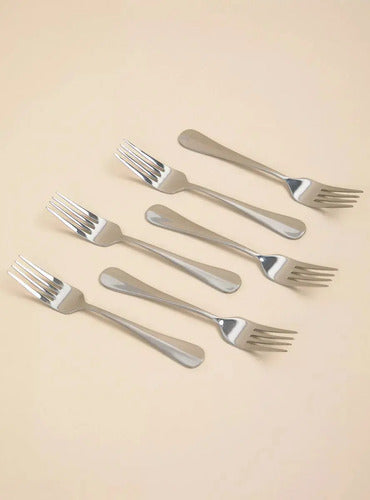 Set 6 Tenedores Postre Plateado