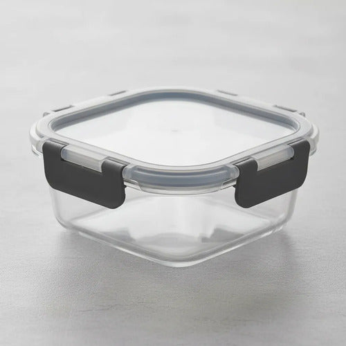 Pack De 3 Tupper Hermético Vidrio 520ml Vidrio