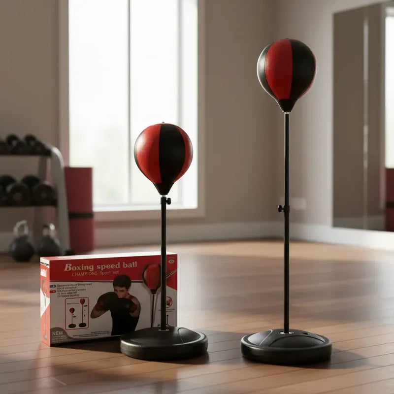 Juego De Saco De Boxeo, Entrenador De Boxeo Negro Con Rojo