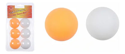 Pack 12 Pelotas De Pin-pon Mesa Tenis Balls Blanco Y Naranja