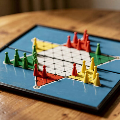Juego Estrategia Damas Chinas Tablero Magnético Plegable
