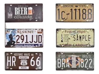 Pack De 6 Cartel De Placas 30x15cm Placas