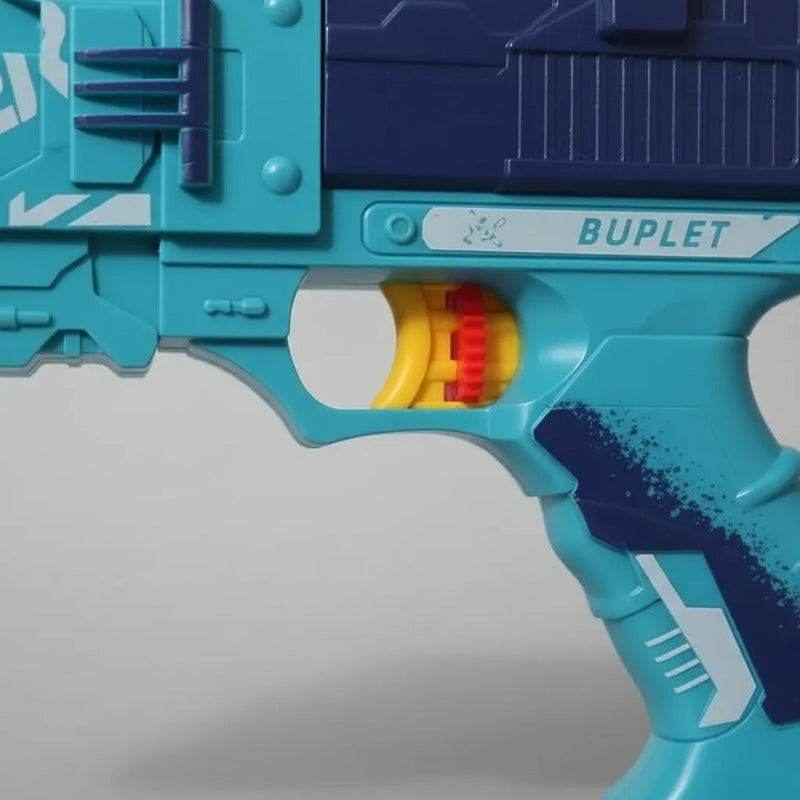 Pistola Lanzador De Dardos Azul