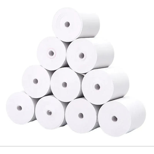 Caja 50 Rollos Papel Térmico 55x40 Rollo para Boleta Factura Blanco