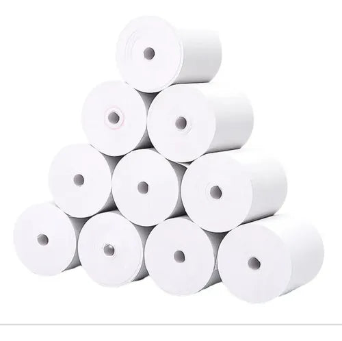 Caja 50 Rollos Papel Térmico 55x40 Rollo Para Boleta Factura Blanco