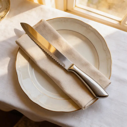 Cuchillo Pan Acero 1 Pieza Acero Inoxidable Plateado Acero Inoxidable