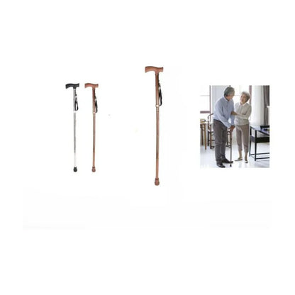 Baston Extensible Plegable Caminar Apoyo Ortopedico Dorado